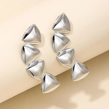 1 Pair Simple Style Solid Color Plating Iron Ear Studs