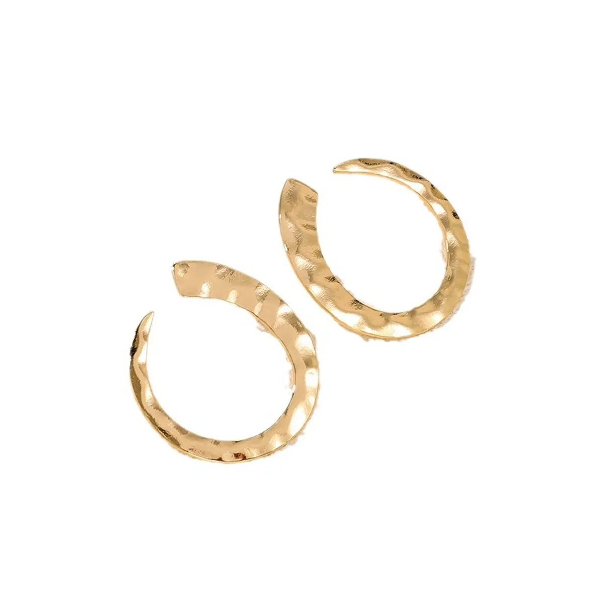 1 Pair Simple Style Solid Color Plating Zinc Alloy Gold Plated Ear Studs