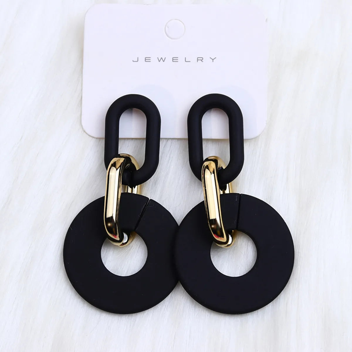 1 Pair Simple Style Solid Color Spray Paint Arylic Drop Earrings