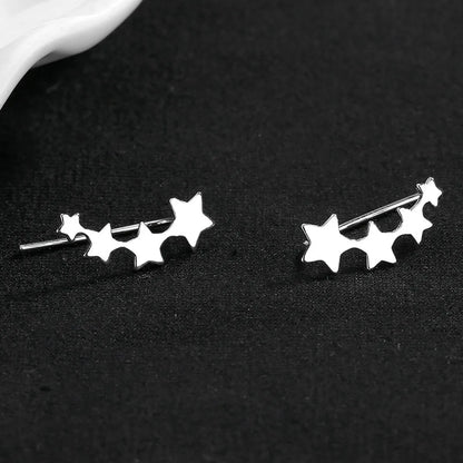 1 Pair Simple Style Star Copper Plating Ear Studs