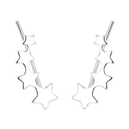 1 Pair Simple Style Star Copper Plating Ear Studs