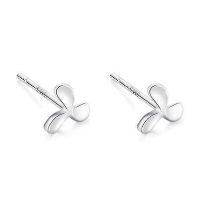 1 Pair Simple Style Star Heart Shape Crown Inlay Sterling Silver Zircon Ear Studs