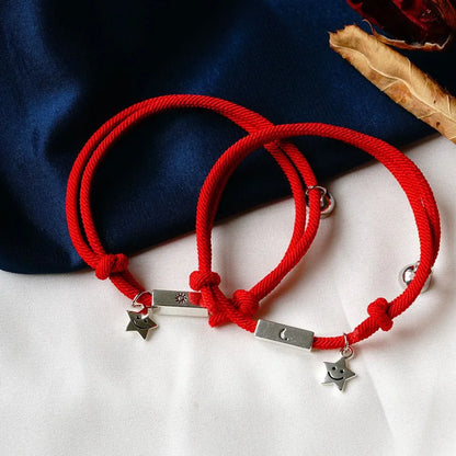 Simple Style Star Rope Braid Unisex Bracelets