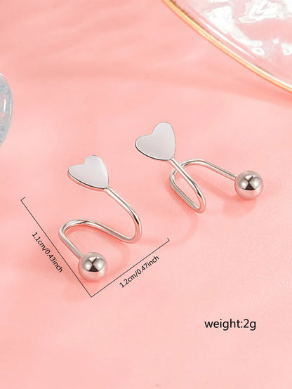 1 Pair Simple Style Star Stainless Steel Ear Studs