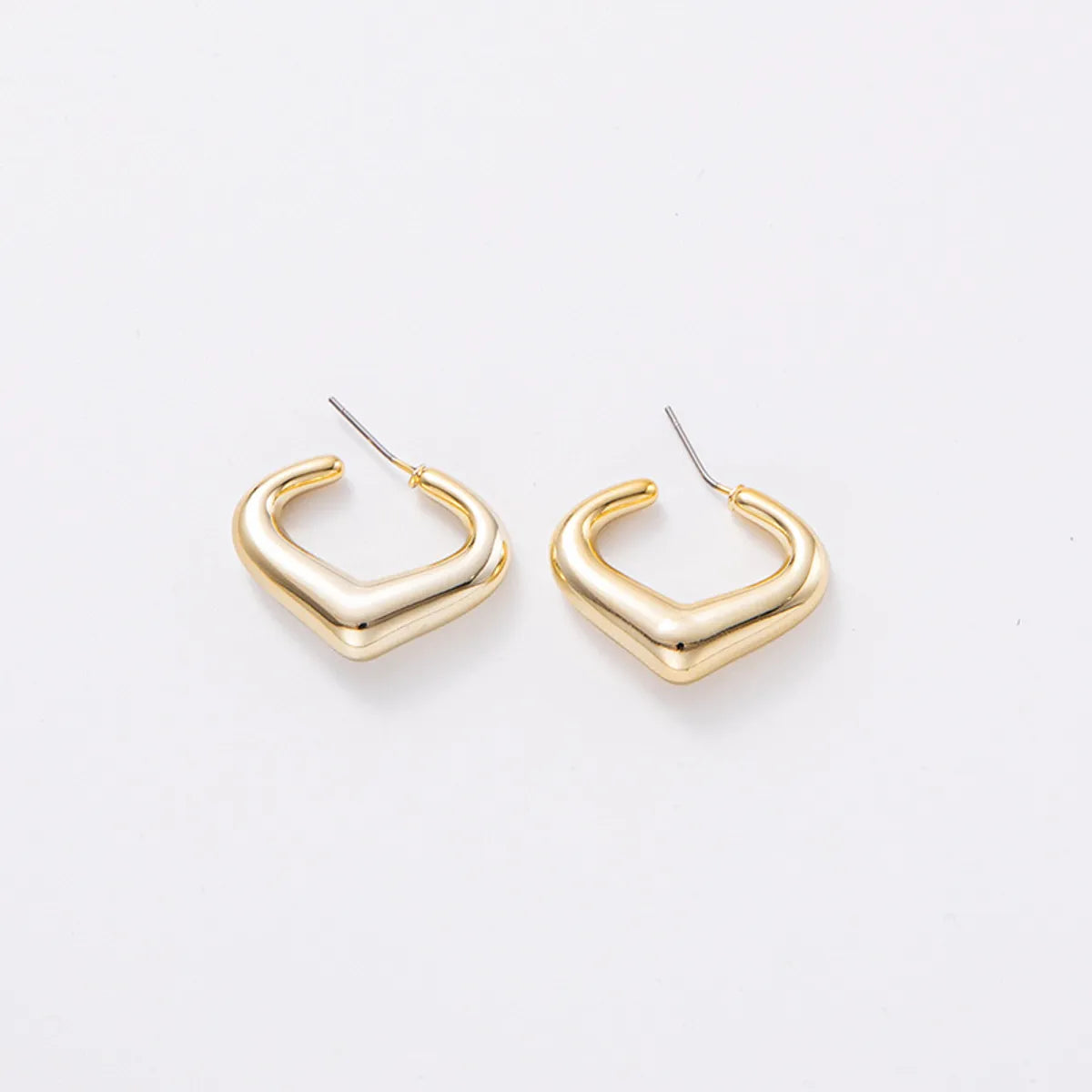 1 Pair Simple Style Star Water Droplets Heart Shape Plating Arylic Ear Studs