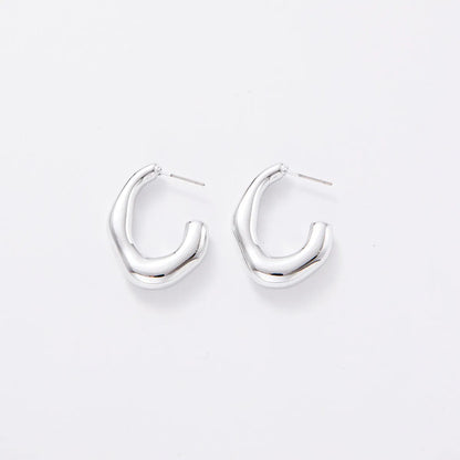 1 Pair Simple Style Star Water Droplets Heart Shape Plating Arylic Ear Studs