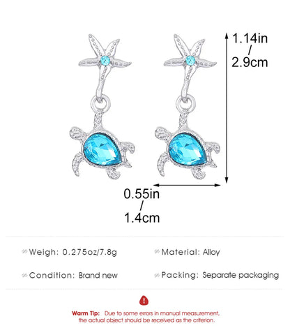 1 Pair Simple Style Tortoise Plating Alloy Drop Earrings