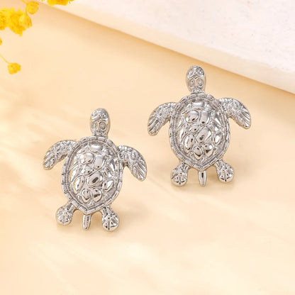 1 Pair Simple Style Tortoise Plating Alloy Drop Earrings