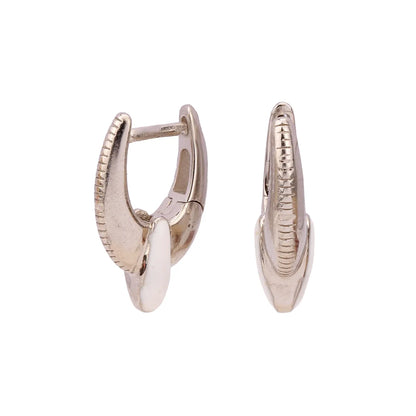 1 Pair Simple Style U Shape Epoxy Plating Sterling Silver Gold Plated Earrings