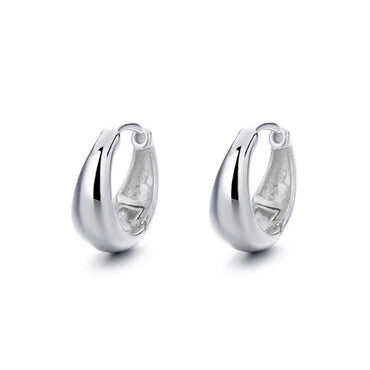 1 Pair Simple Style U Shape Sterling Silver Earrings