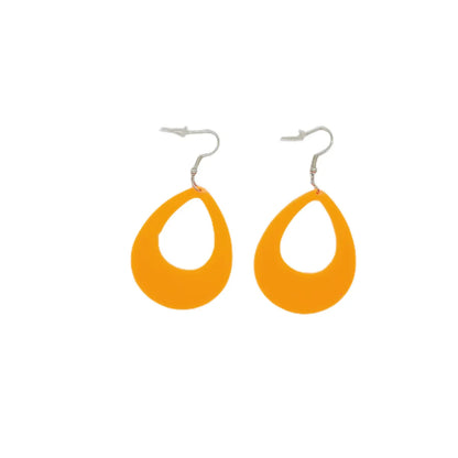 1 Pair Simple Style Water Droplets Arylic Drop Earrings