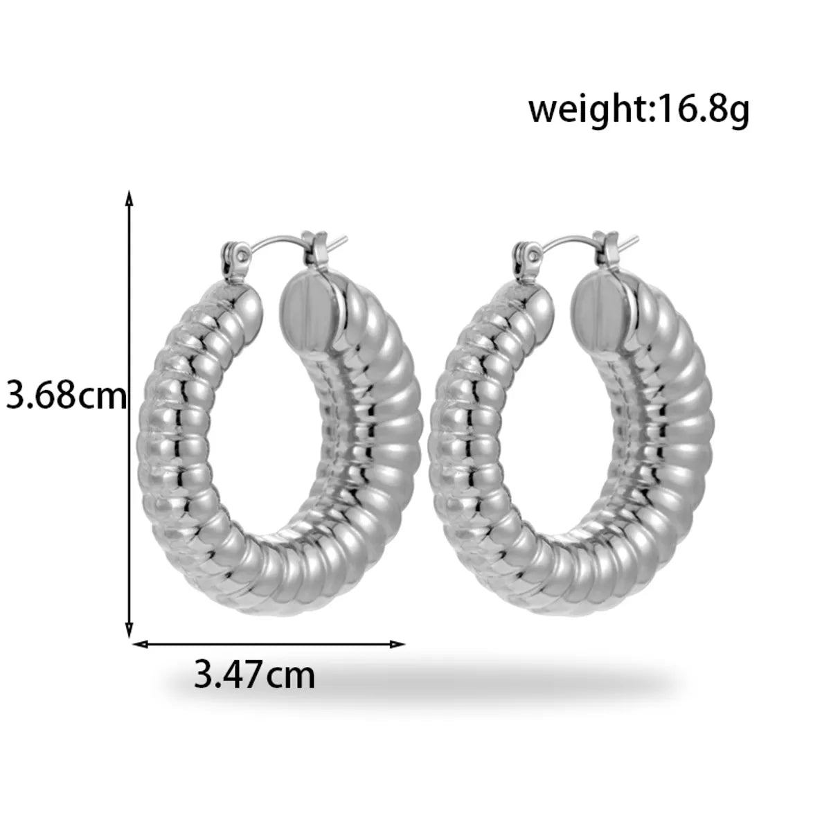 1 Pair Simple Style Water Droplets Heart Shape Rhombus Plating 304 Stainless Steel Drop Earrings