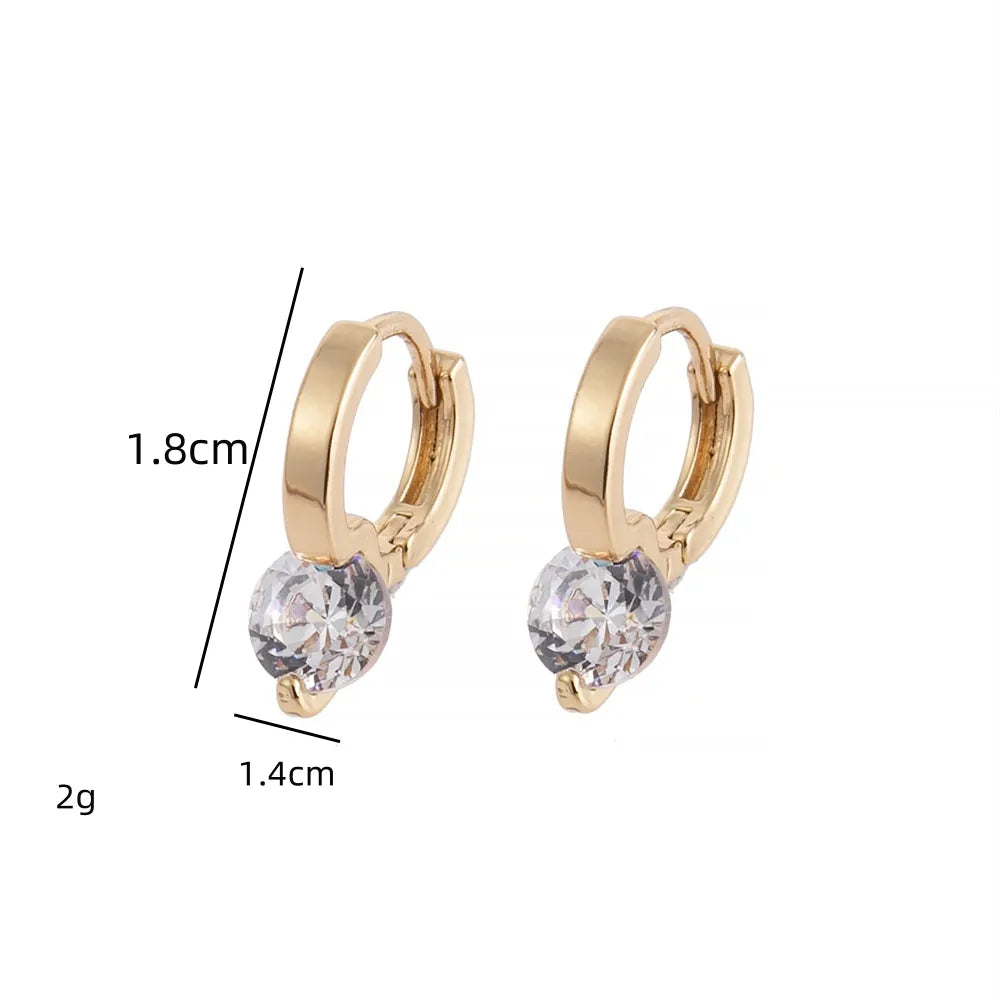 1 Pair Simple Style Water Droplets Inlay Alloy Rhinestones Earrings