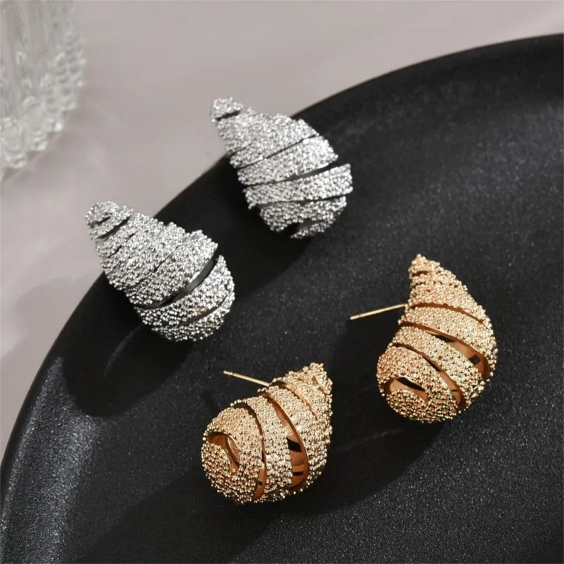 1 Pair Simple Style Water Droplets Plating Copper 18k Gold Plated White Gold Plated Ear Studs