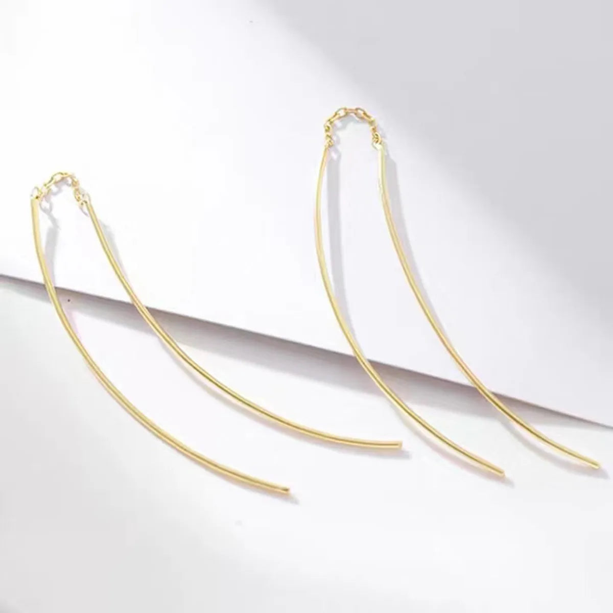 1 Pair Sterling Silver Geometric Ear Line