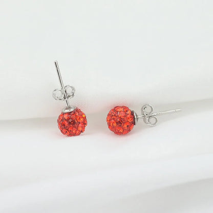 1 Pair Sterling Silver Geometric Ear Studs