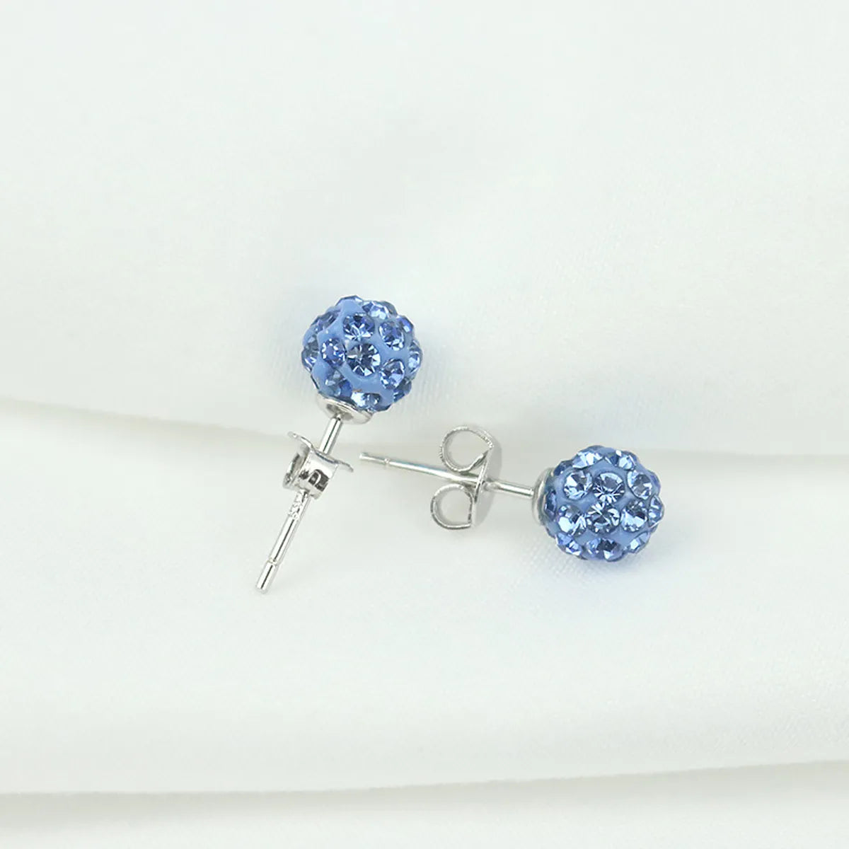 1 Pair Sterling Silver Geometric Ear Studs