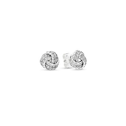 1 Pair Sterling Silver Round Heart Shape Drop Earrings Ear Studs