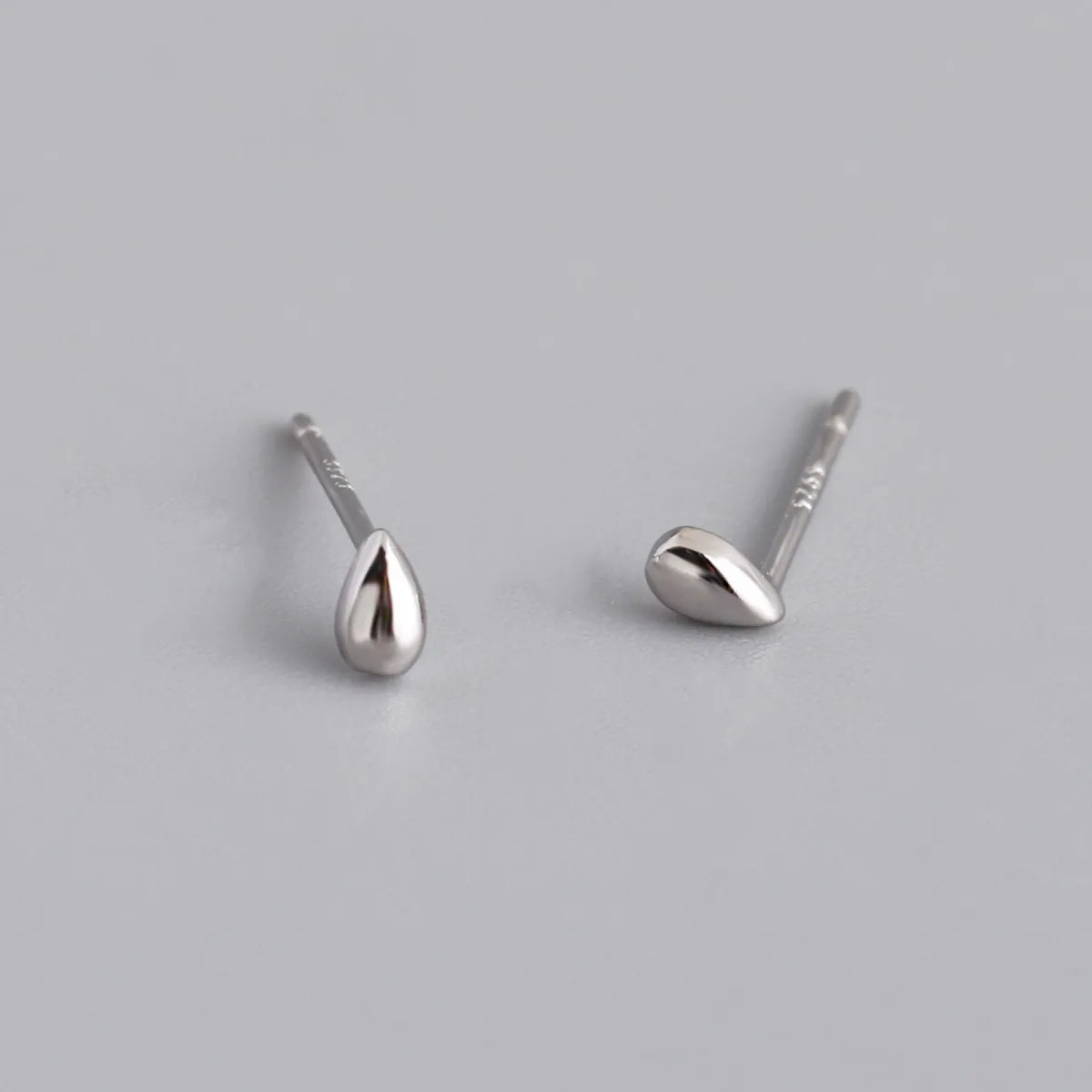 1 Pair Sterling Silver Solid Color Ear Studs