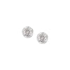 1 Pair Sterling Silver Zircon Geometric Ear Studs