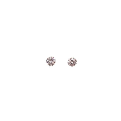 1 Pair Sterling Silver Zircon Geometric Ear Studs