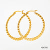 1 Pair Streetwear Circle Stainless Steel Plating Hoop Earrings