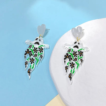 1 Pair Streetwear Halloween Pattern Arylic Earrings