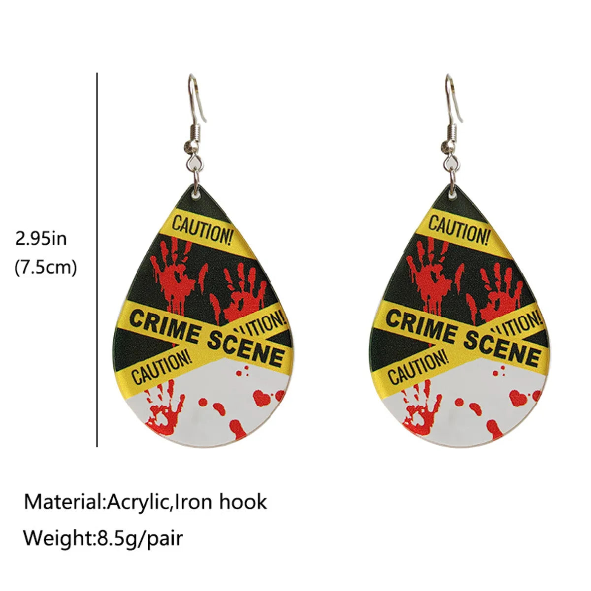 1 Pair Streetwear Water Droplets Arylic Drop Earrings