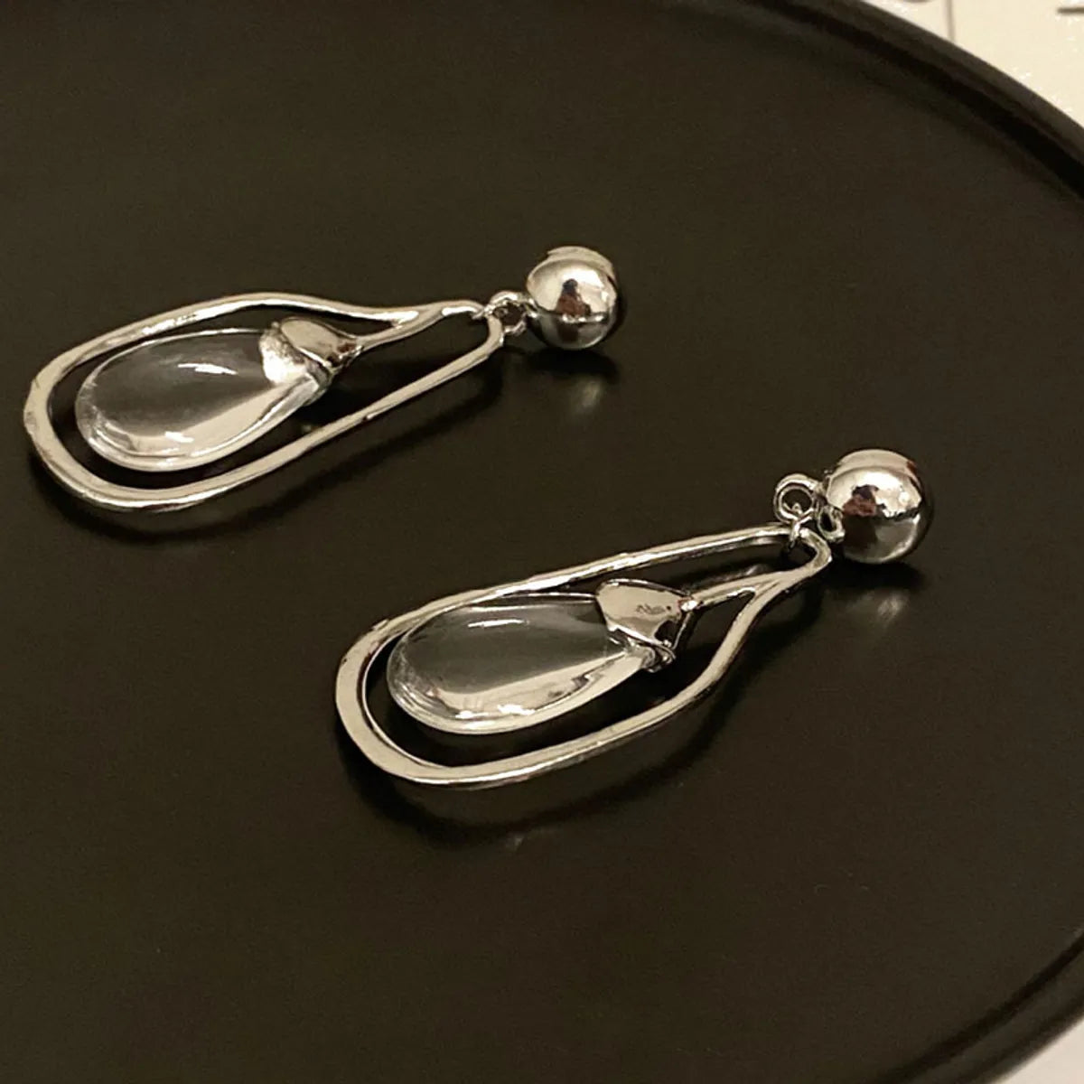 1 Pair Streetwear Water Droplets Irregular Alloy Drop Earrings