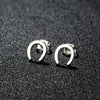 1 Pair Artistic Sweet Animal Polishing Plating Irregular 201 Stainless Steel 18K Gold Plated Ear Studs