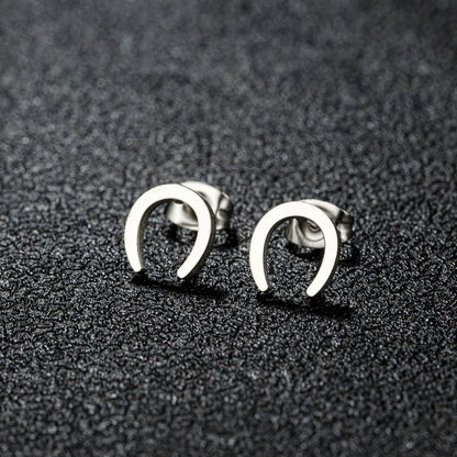 1 Pair Artistic Sweet Animal Polishing Plating Irregular 201 Stainless Steel 18K Gold Plated Ear Studs