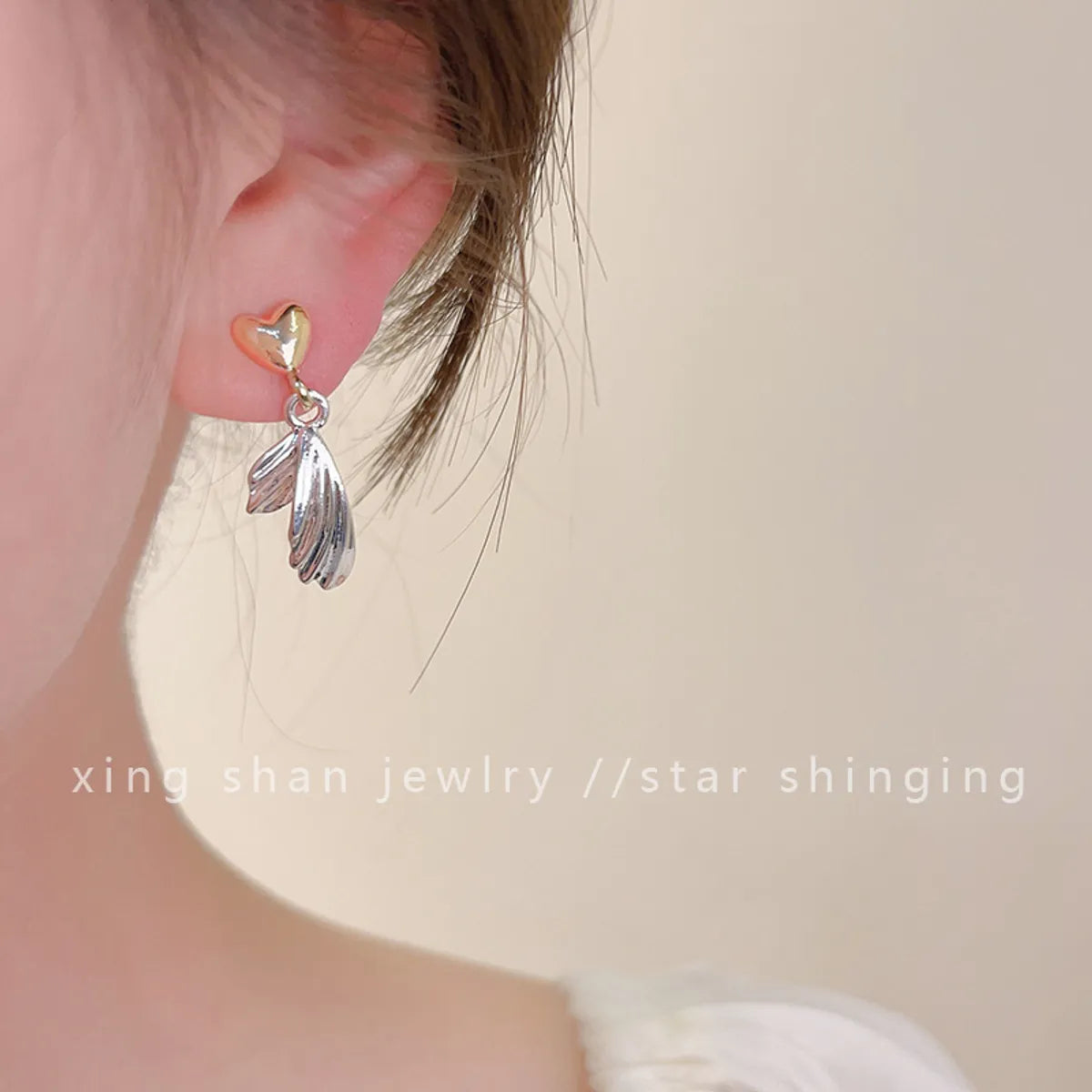 1 Pair Sweet Commute Flower Plating Inlay Alloy Artificial Diamond Earrings