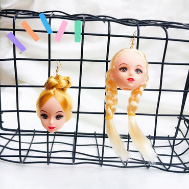 1 Pair Sweet Doll Plastic Resin Earrings