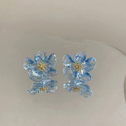 1 Pair Sweet Flower Arylic Ear Studs