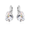 1 Pair Sweet Geometric Plating Inlay Copper Zircon Rhodium Plated Earrings