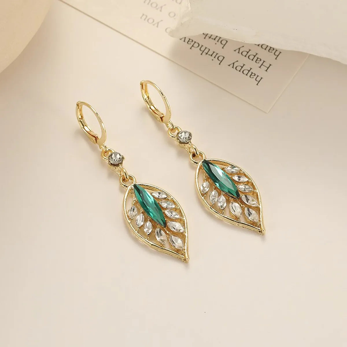 1 Pair Sweet Korean Style Flower Plating Alloy Earrings