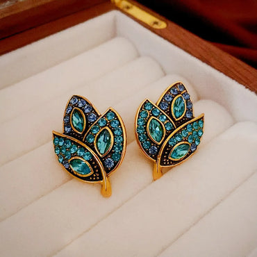 1 Pair Sweet Leaf Alloy Ear Studs