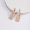 1 Pair Sweet Letter Alloy Seed Bead Huichol Earrings Drop Earrings