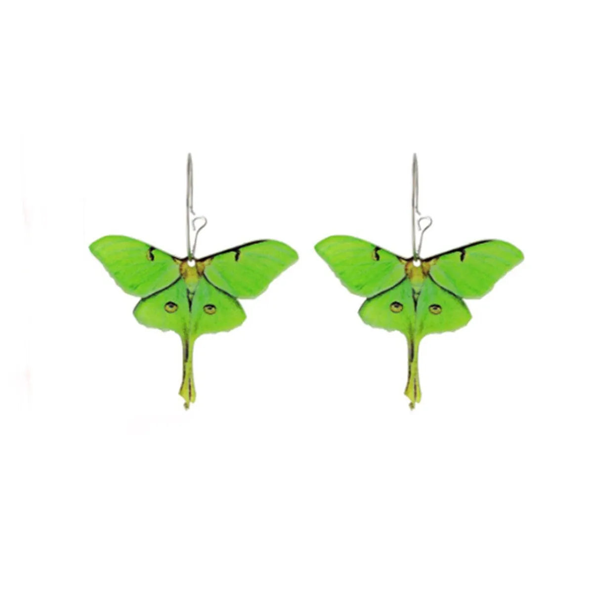 1 Pair Sweet Multicolor Butterfly Arylic Drop Earrings