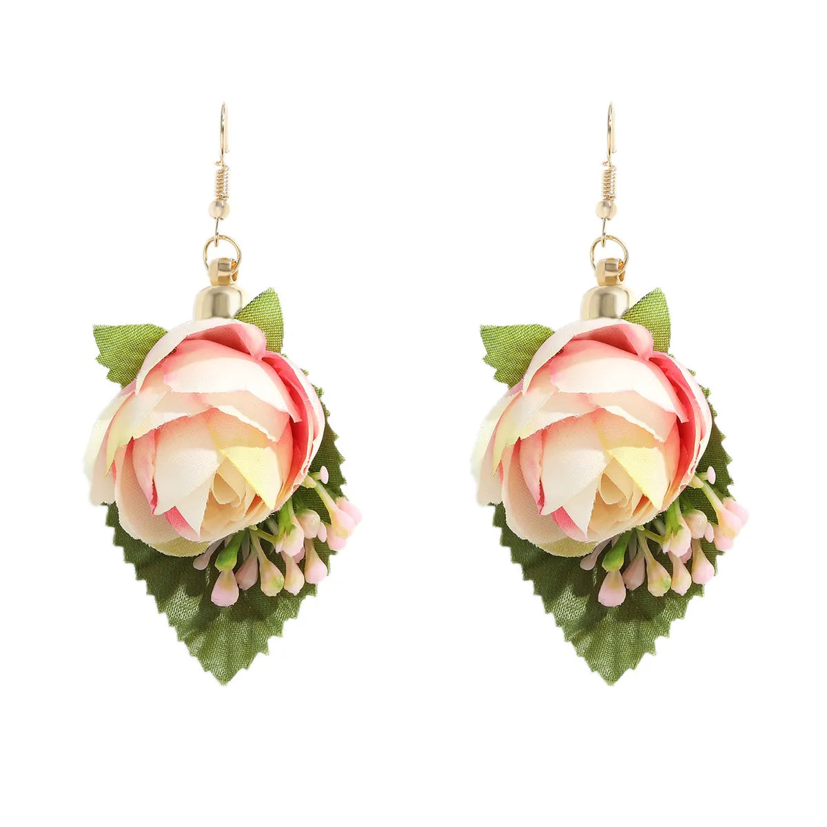 1 Pair Sweet Pastoral Flower Drop Earrings