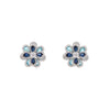 1 Pair Sweet Shiny Flower Layered Plating Inlay Copper Zircon White Gold Plated Gold Plated Ear Studs