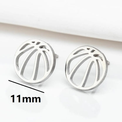 1 Pair Sweet Simple Style Animal Polishing 304 Stainless Steel 18K Gold Plated Ear Studs