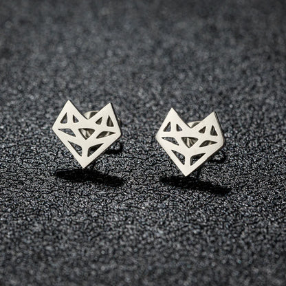 1 Pair Sweet Simple Style Artistic Animal Irregular Polishing Plating 304 Stainless Steel 18K Gold Plated Ear Studs