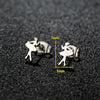 1 Pair Sweet Simple Style Artistic Animal Irregular Polishing Plating 304 Stainless Steel 18K Gold Plated Ear Studs