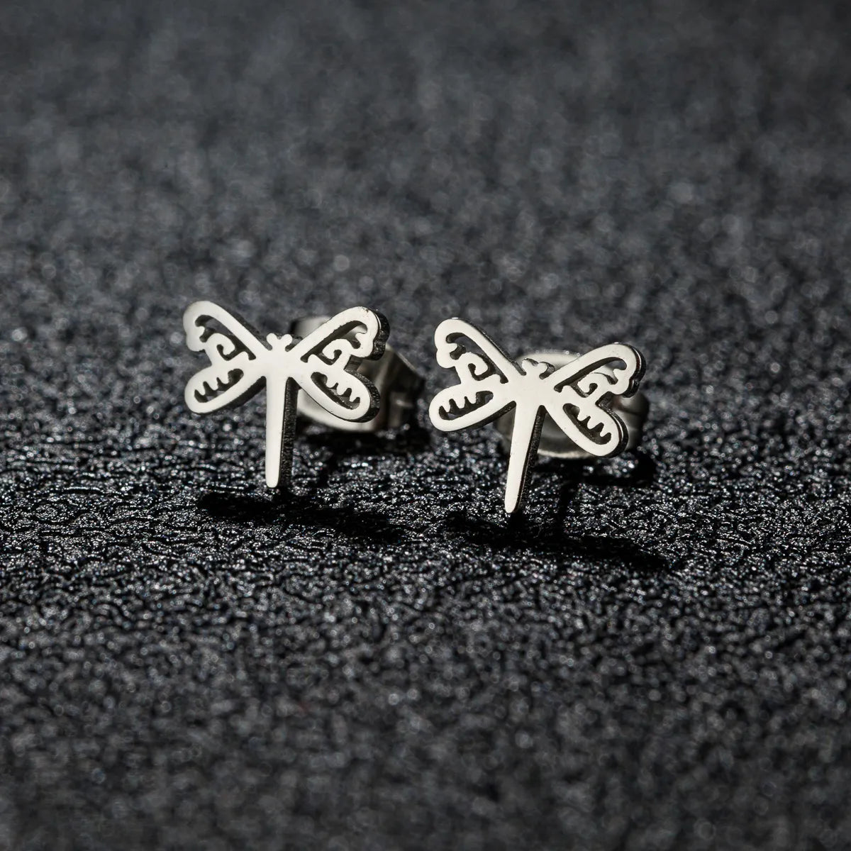 1 Pair Sweet Simple Style Artistic Animal Irregular Polishing Plating 304 Stainless Steel 18K Gold Plated Ear Studs