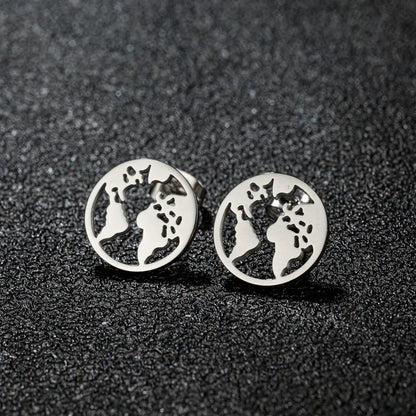 1 Pair Sweet Simple Style Artistic Animal Irregular Polishing Plating 304 Stainless Steel 18K Gold Plated Ear Studs