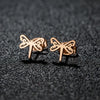 1 Pair Sweet Simple Style Artistic Animal Irregular Polishing Plating 304 Stainless Steel 18K Gold Plated Ear Studs