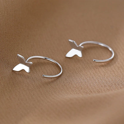 1 Pair Sweet Simple Style Butterfly Alloy Ear Cuffs