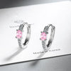 1 Pair Sweet Simple Style Circle Plating Inlay Copper Zircon Rose Gold Plated White Gold Plated Ear Studs