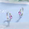 1 Pair Sweet Simple Style Circle Plating Inlay Copper Zircon Rose Gold Plated White Gold Plated Ear Studs